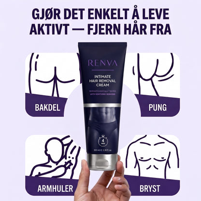 RENVA Intim Hårfjerningskrem for Menn